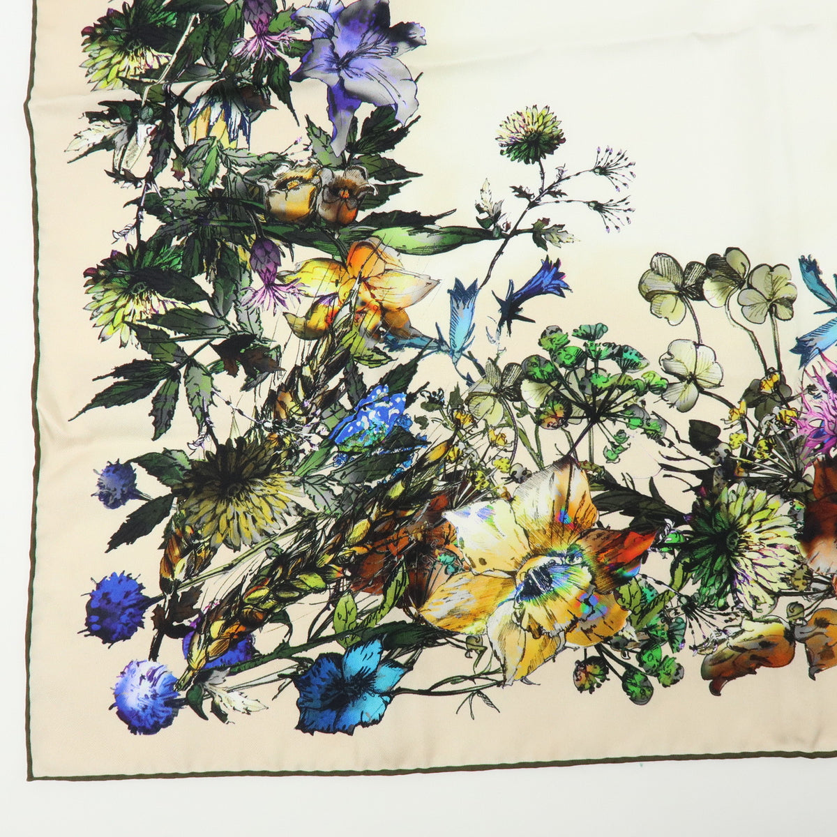 Christian Dior Silk 100% Scarf D Millefiori Multicolor