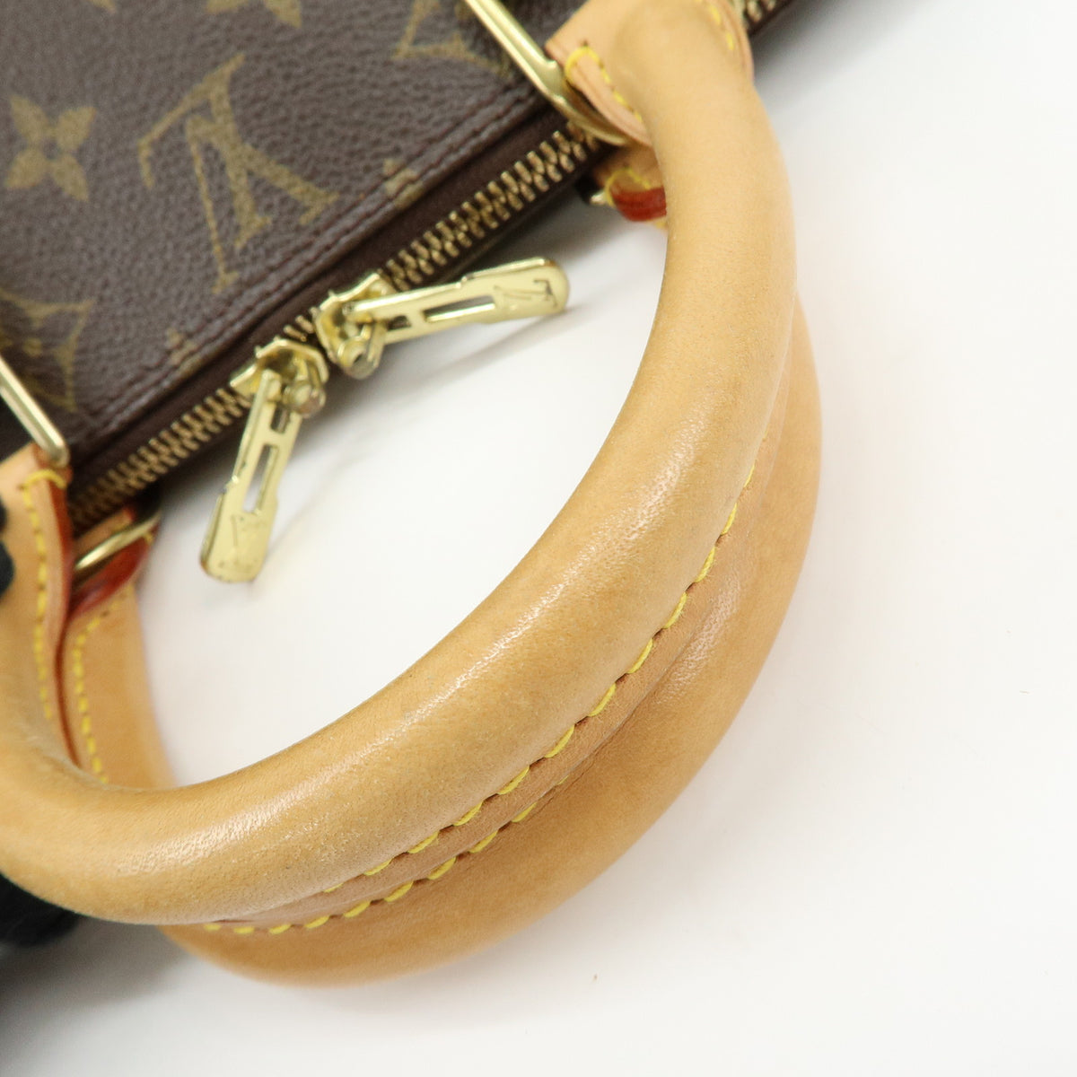 Louis Vuitton Monogram Alma PM Canvas Leather Hand Bag Brown M51130