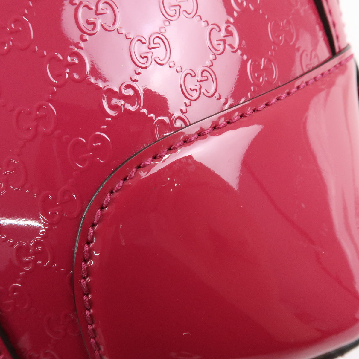 GUCCI Gucci Nice Microguccissima Patent Leather 2Way Bag Pink 309617