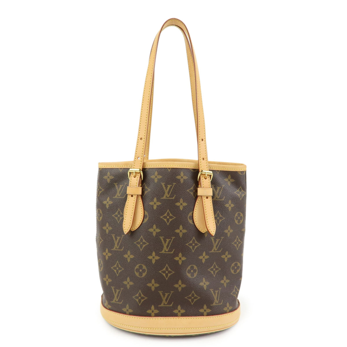 Louis Vuitton Monogram Bucket PM Canvas Hand Bag Brown M42238