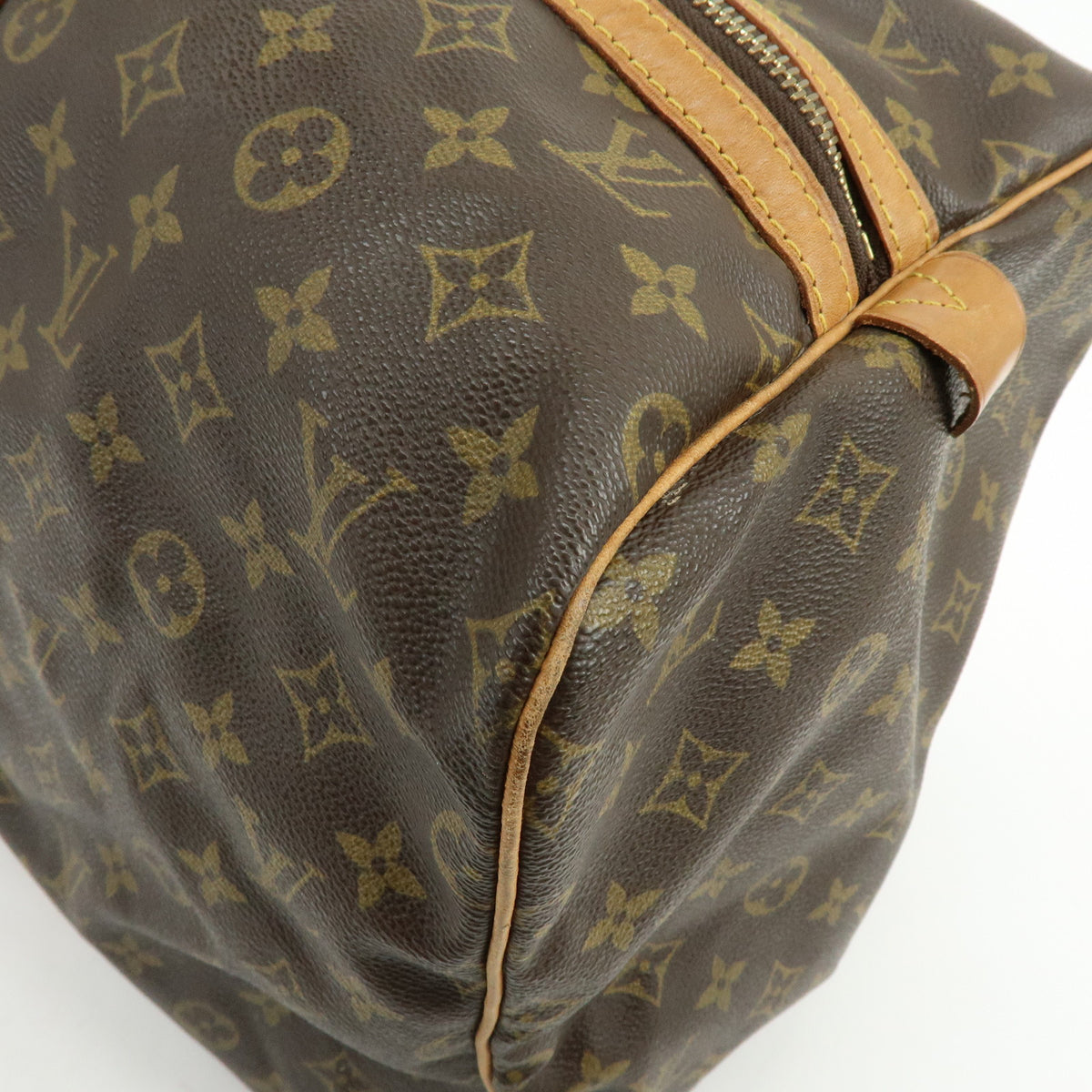 Louis Vuitton Monogram Sac Souple 55 Boston Bag Brown M41622