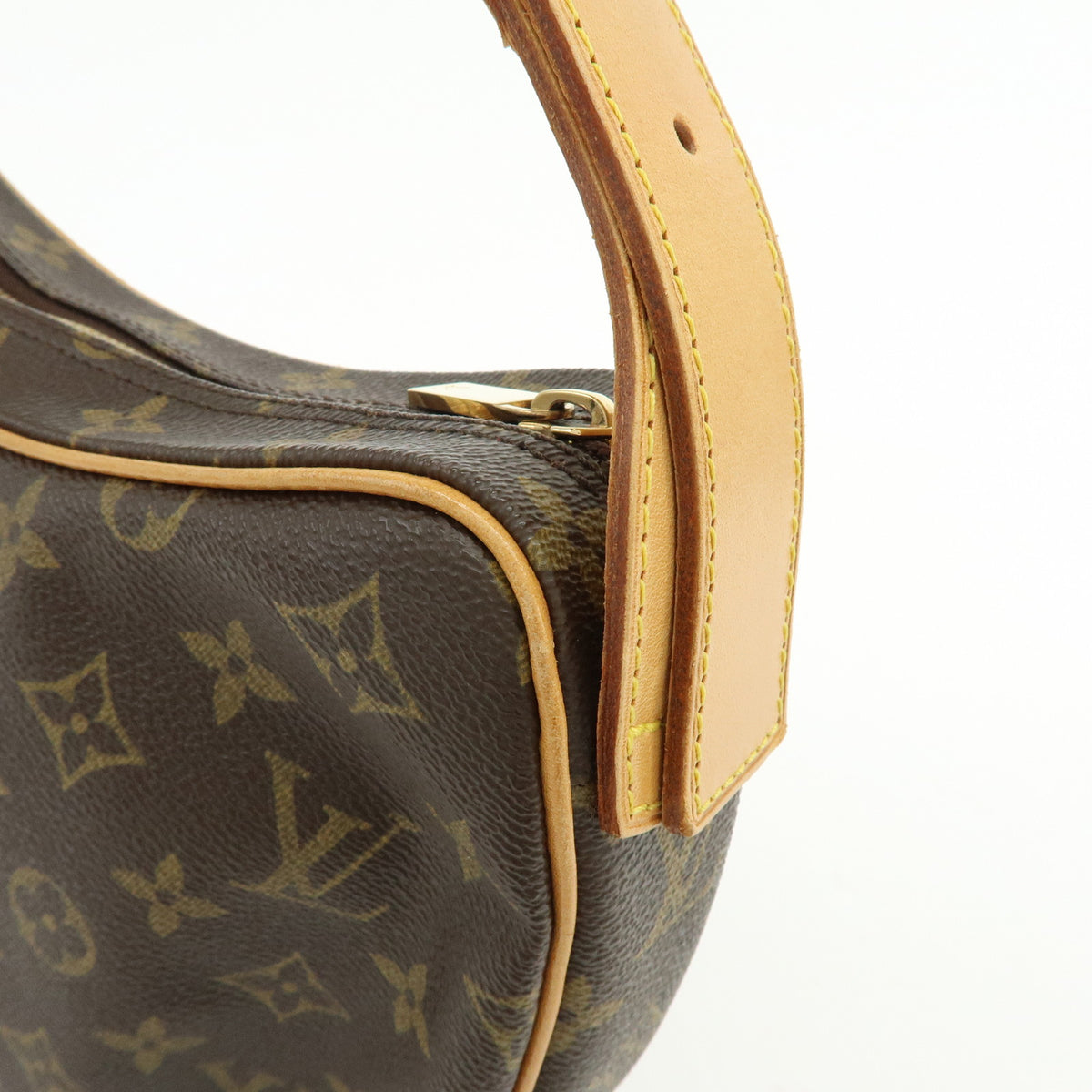 Louis Vuitton Monogram Croissant MM Shoulder Bag Brown M51512