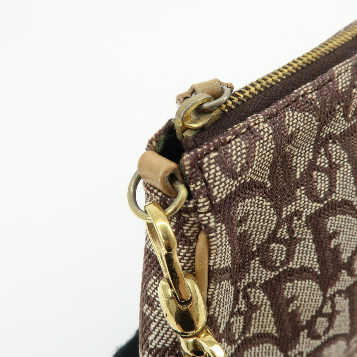 Christian Dior Saddle Pouch Trotter Jacquard Canvas Shoulder Bag