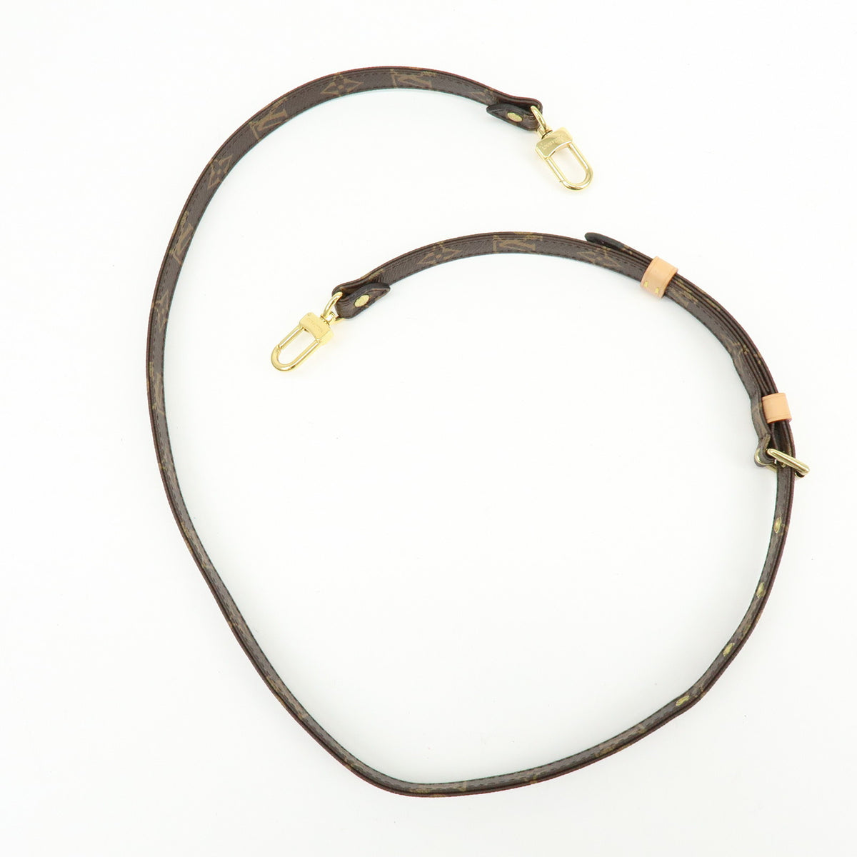 Louis Vuitton Monogram Adjustable Shoulder Strap Brown 120cm J52315