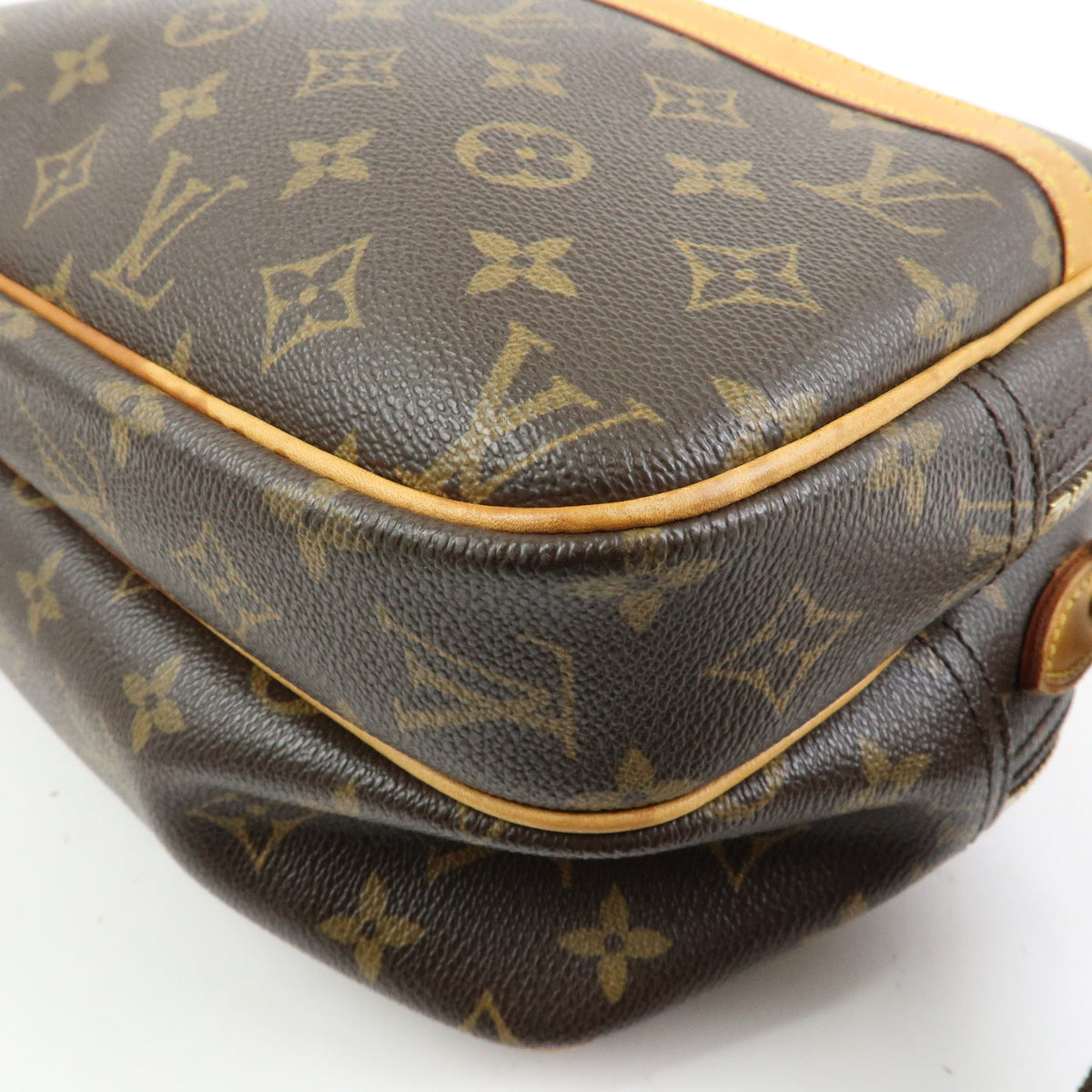 Louis Vuitton Monogram Reporter PM Shoulder Crossbody Bag Brown M45254