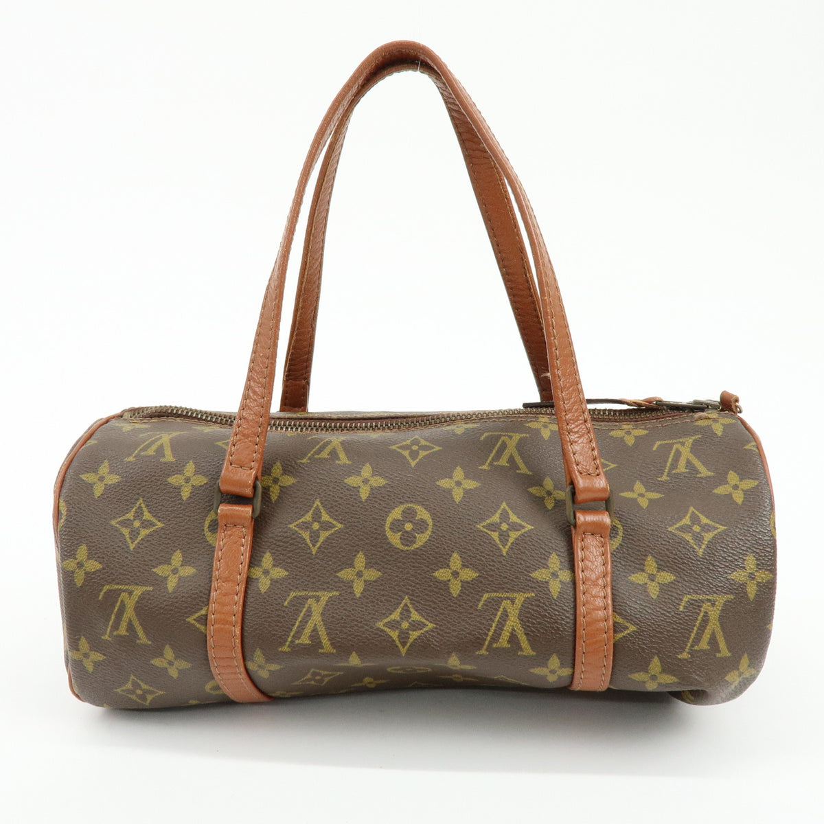 Louis Vuitton Monogram Papillon 30 Hand Bag Brown M51365