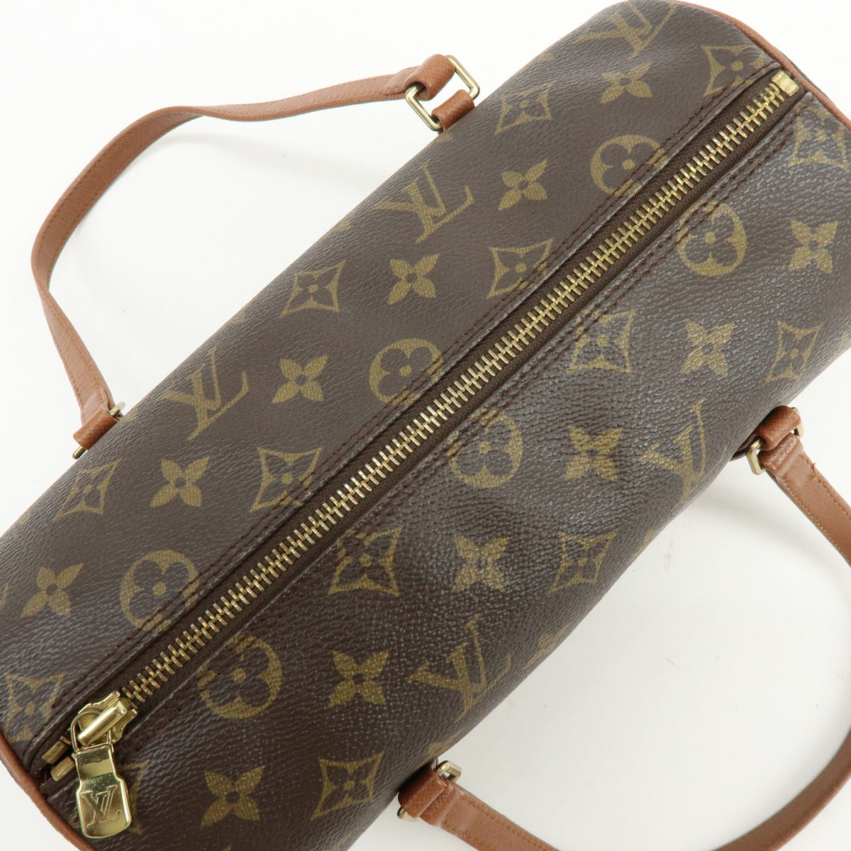 Louis Vuitton Monogram Papillon 26 Hand Bag Brown M51366