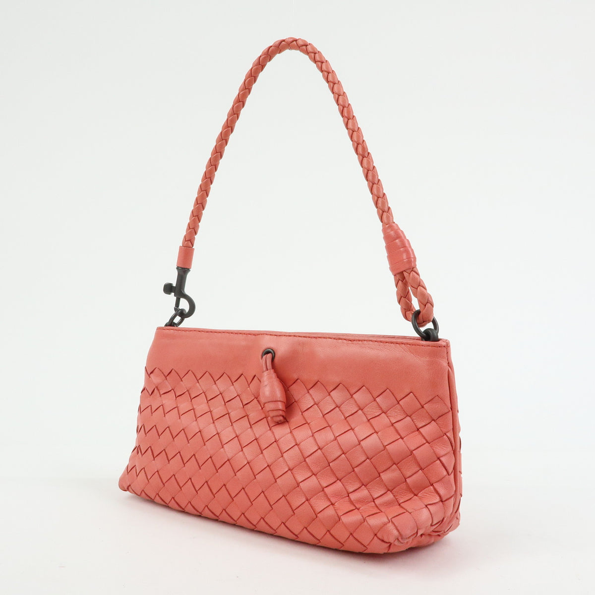 BOTTEGA VENETA Intrecciato Leather Hand Bag Shoulder Bag Pink 120773