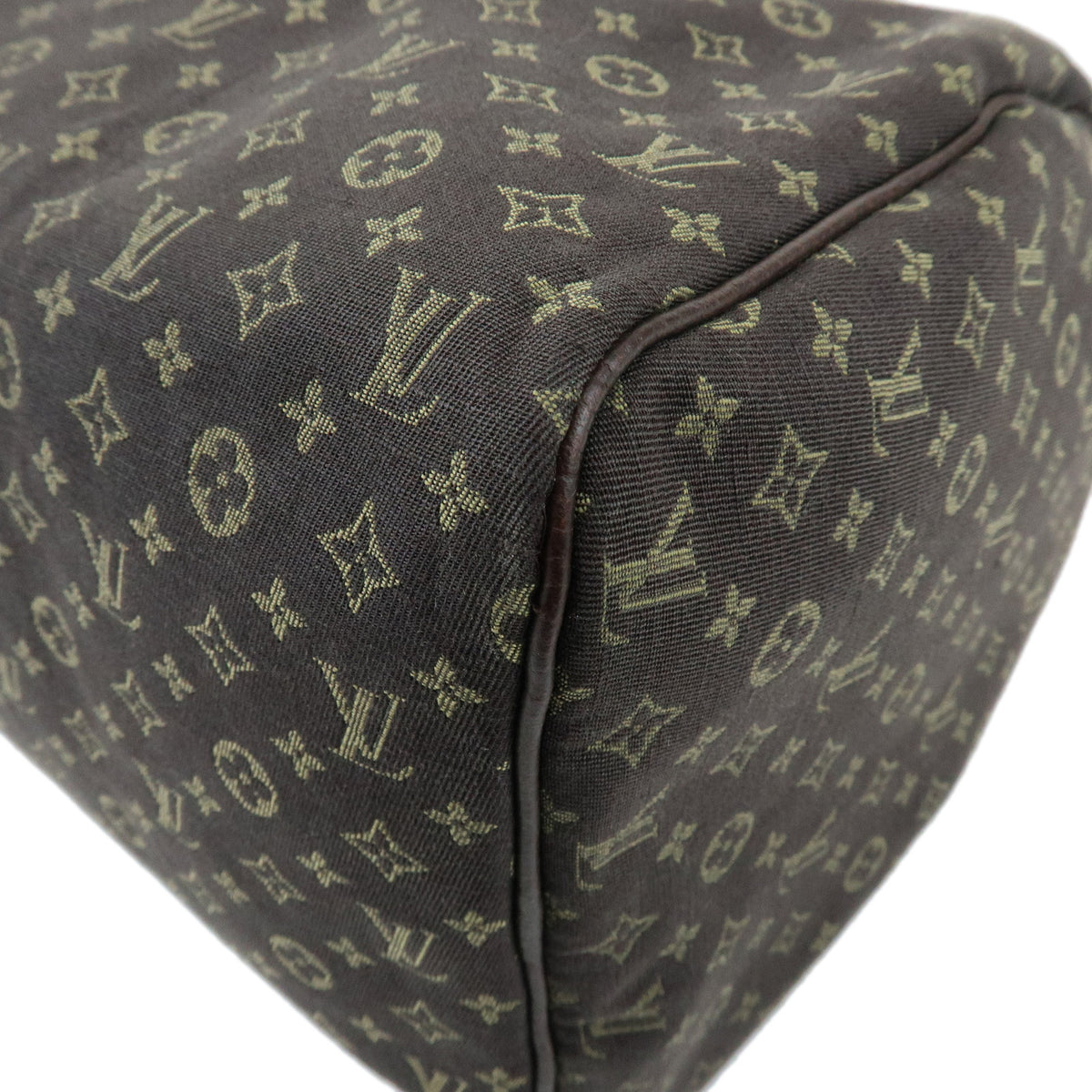 Louis Vuitton Monogram Mini Lin Speedy 30 Boston Bag Ebene M95224