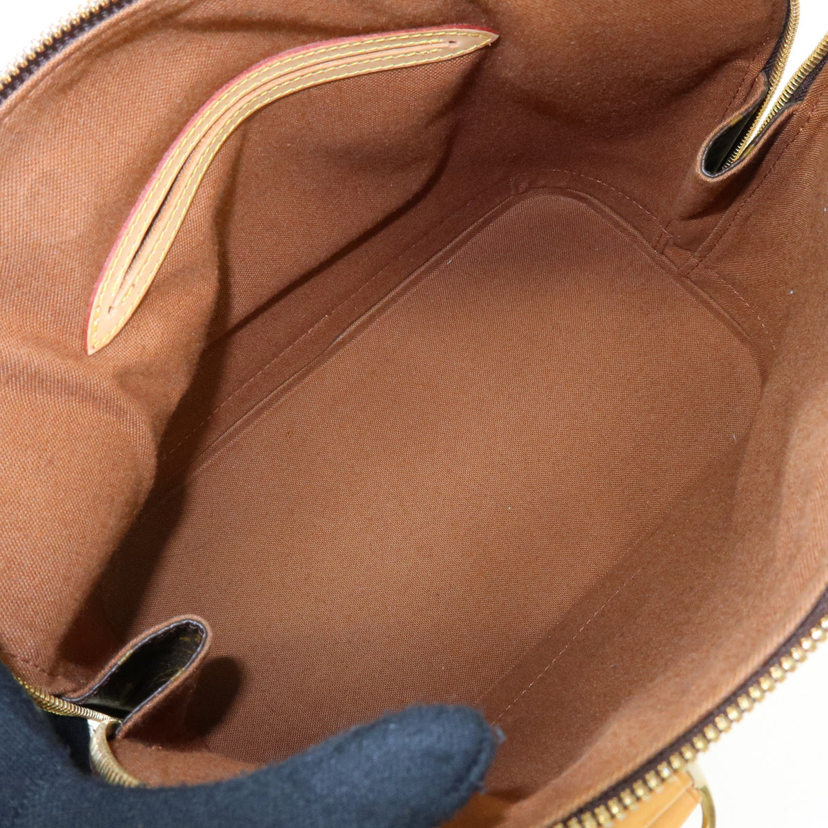Louis Vuitton Monogram Alma PM Canvas Leather Hand Bag Brown M51130