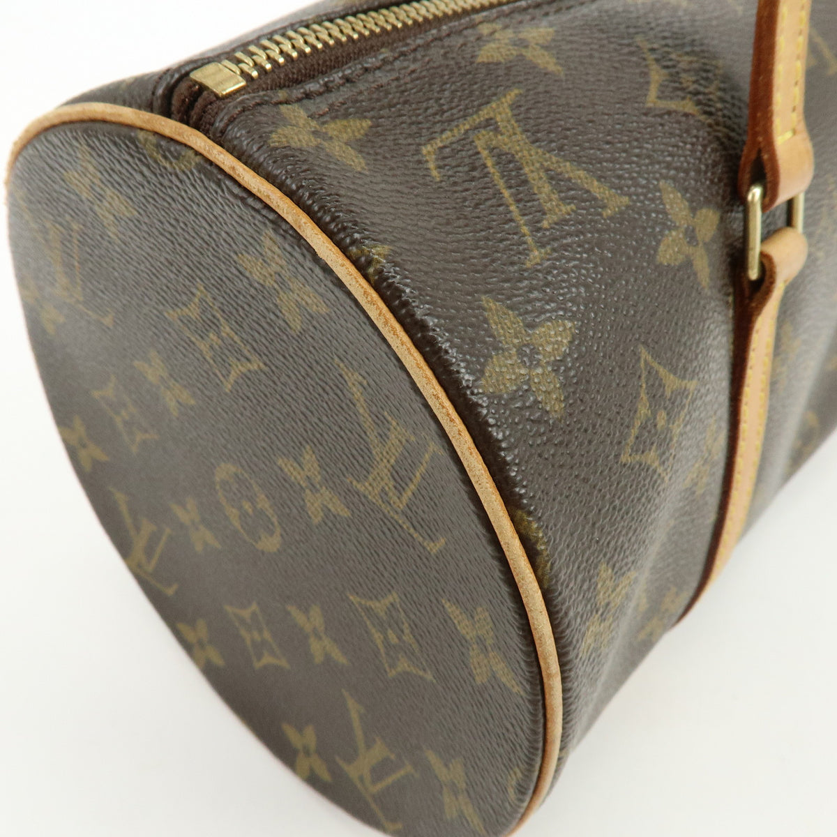 Louis Vuitton Monogram Papillon 30 Hand Bag Brown M51385
