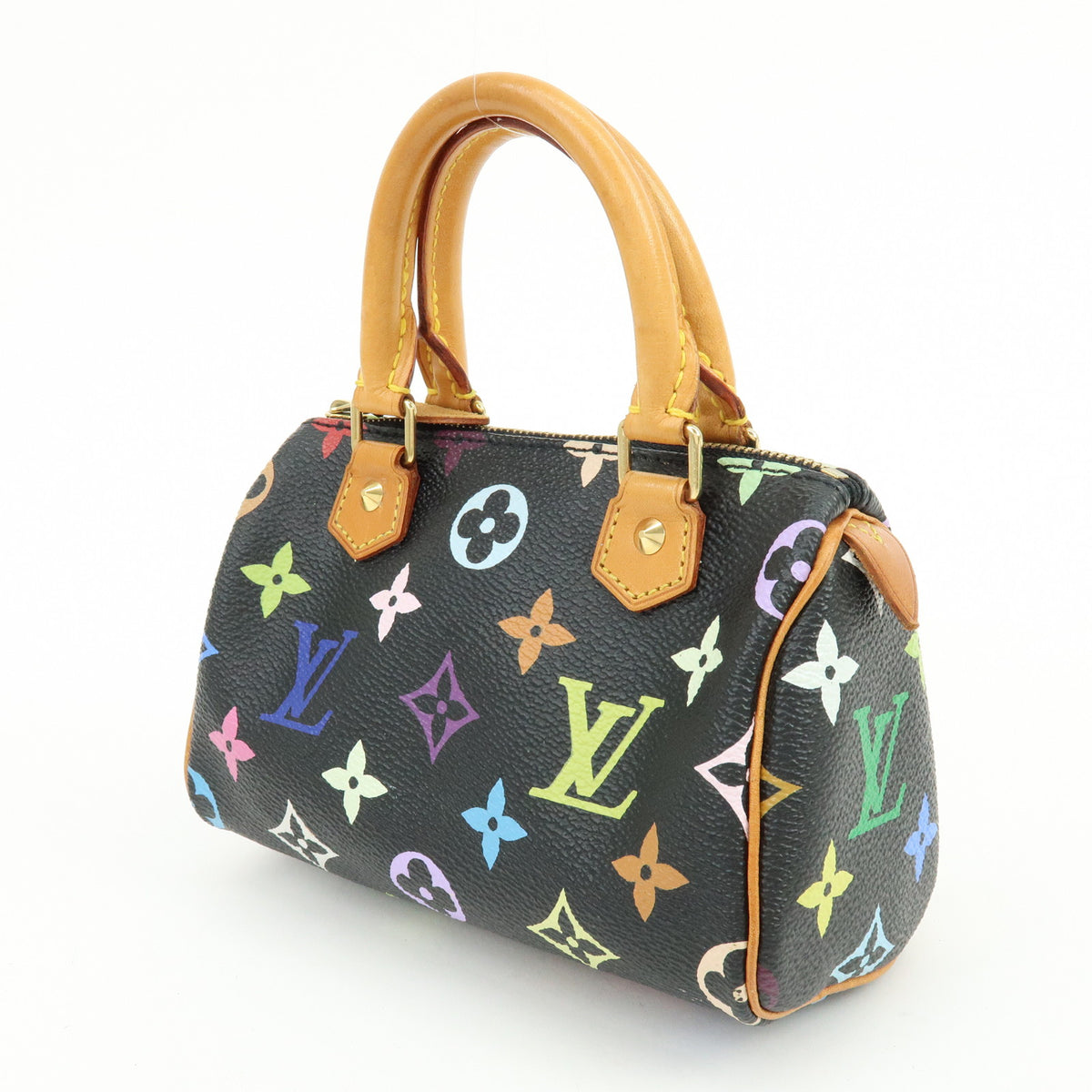 Louis Vuitton Monogram Multicolor Mini Speedy Mini Bag Noir M92644