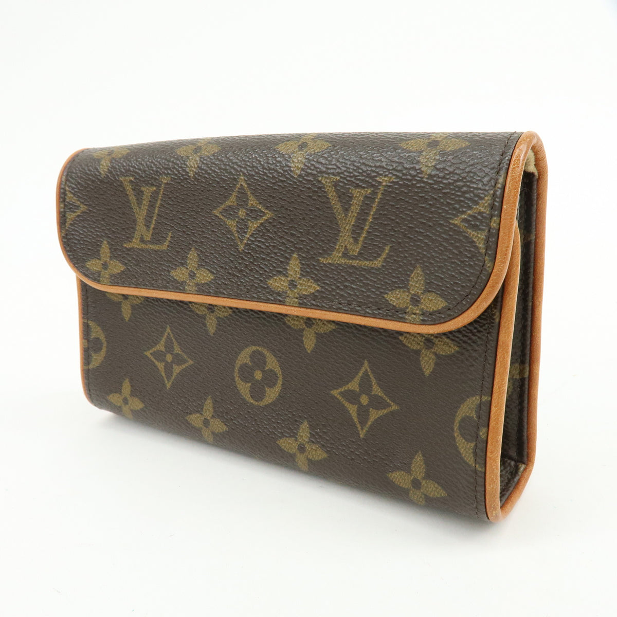 Louis Vuitton Monogram Pochette Florentine Waist Bag Belt XS M51855
