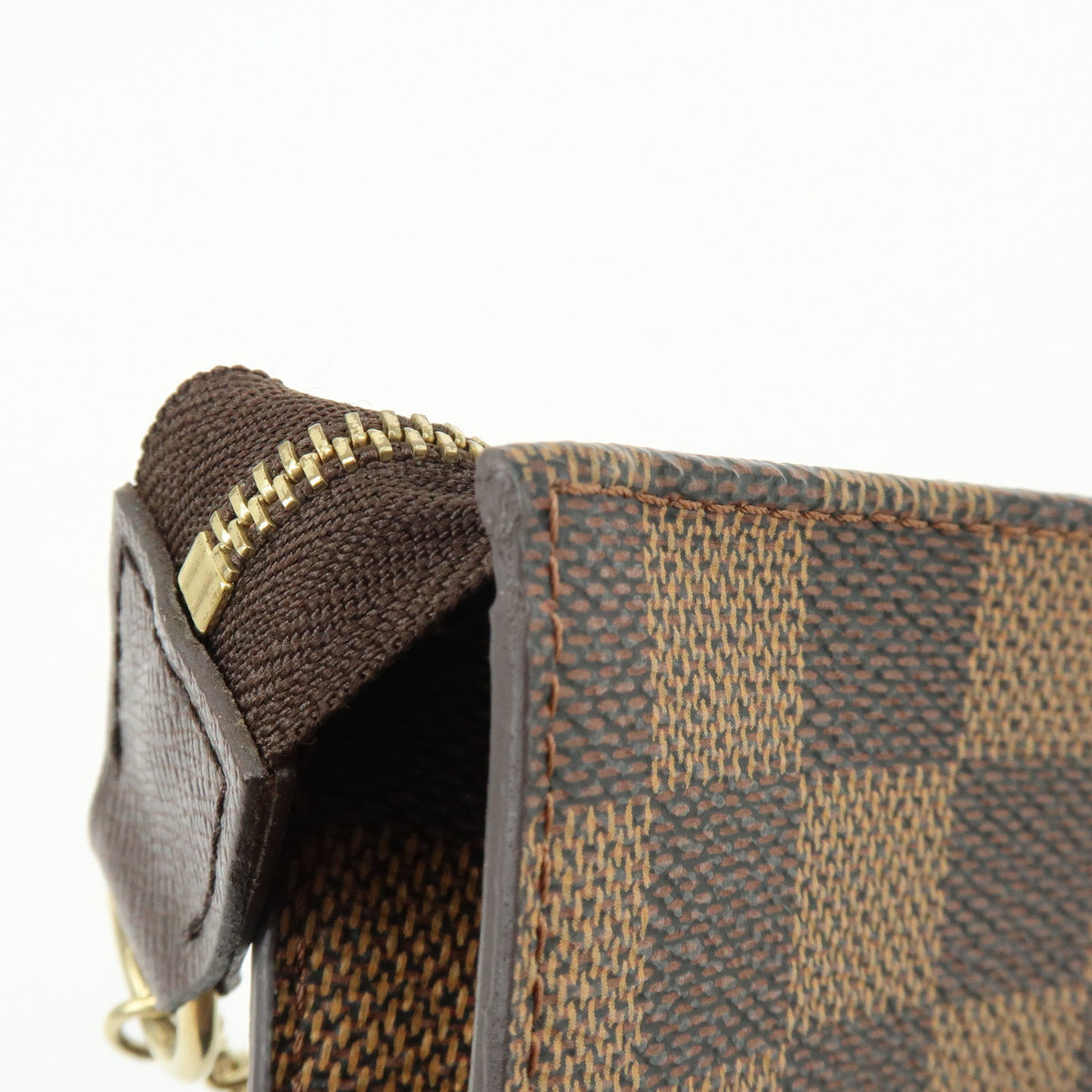 Louis Vuitton Damier Ebene Pouch for Marais Bag Brown