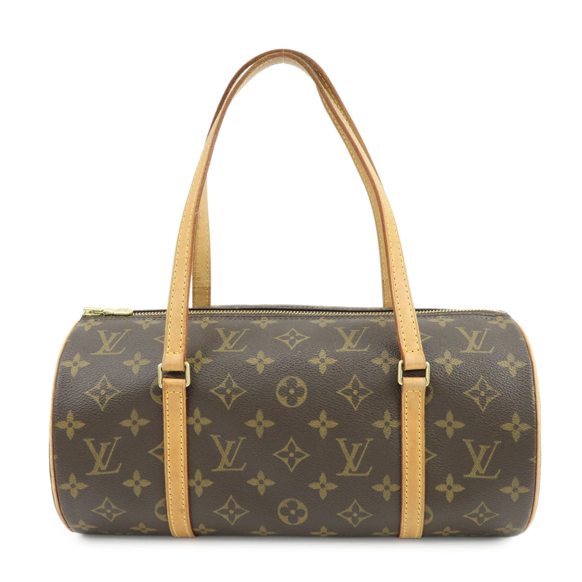 Louis Vuitton Monogram Papillon 30 Hand Bag Brown M51385