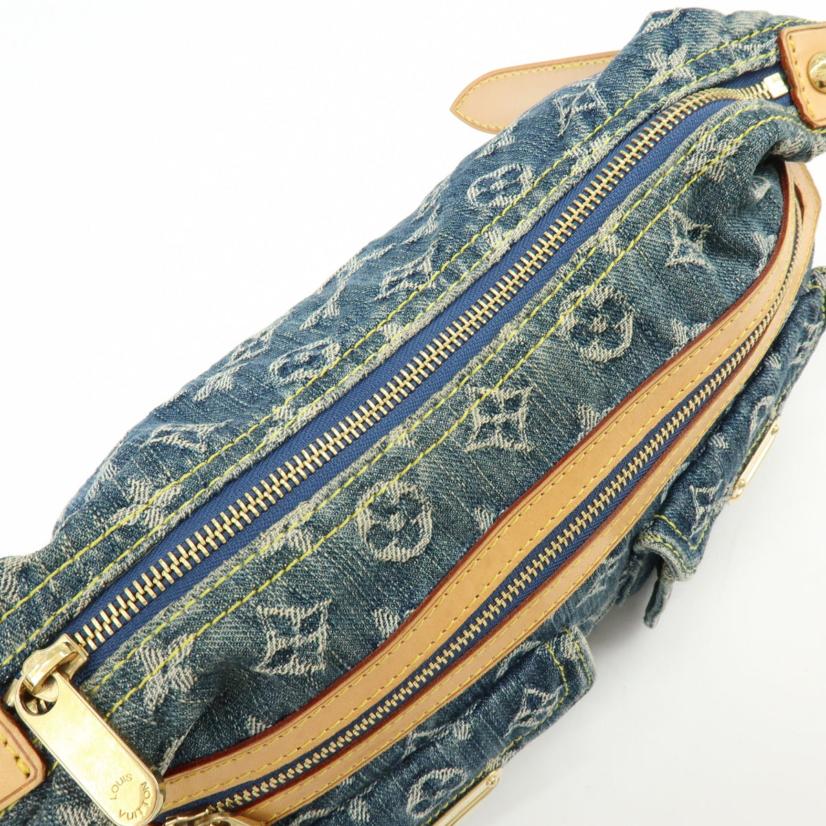 Louis Vuitton Monogram Denim Baggy PM 2Way Bag Shoulder Bag M95049