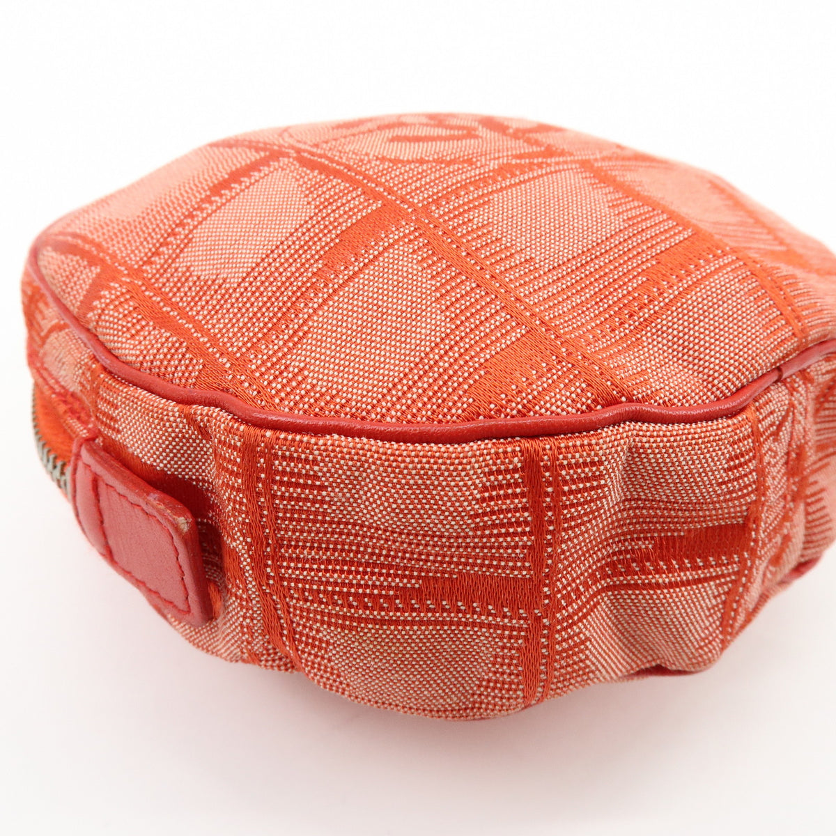 CHANEL New Travel Line COCO Mark Nylon Jacquard Cosmetic Pouch A17682