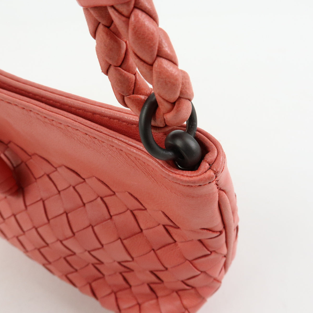BOTTEGA VENETA Intrecciato Leather Hand Bag Shoulder Bag Pink 120773