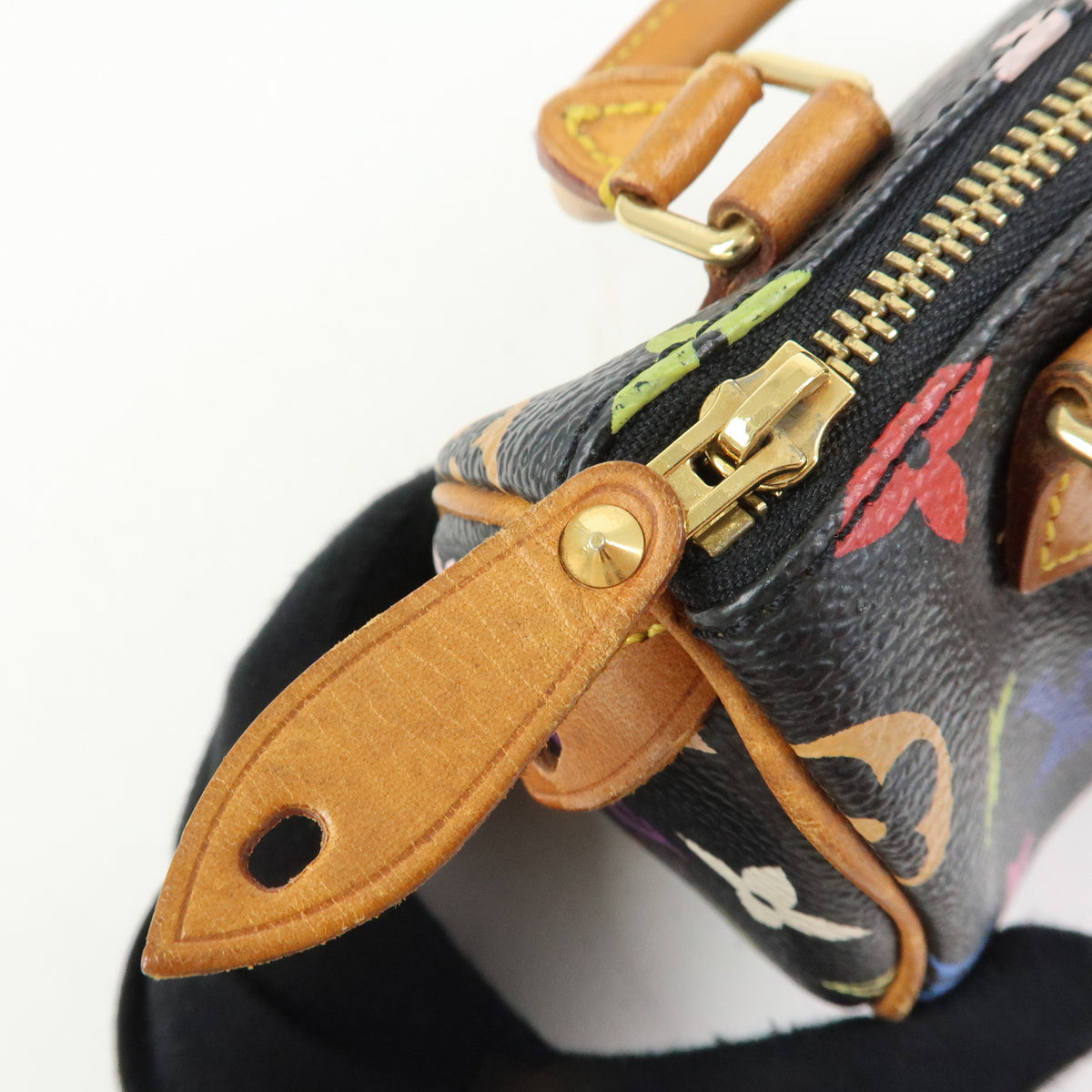 Louis Vuitton Monogram Multicolor Mini Speedy and Strap Noir Lot M92644