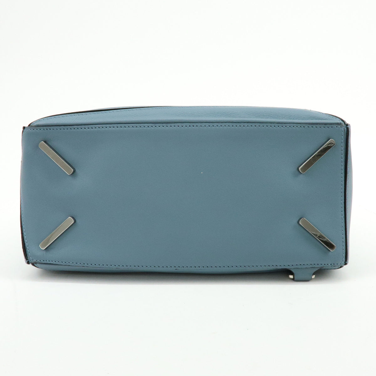 LOEWE Anagram Puzzle Leather 2Way Bag Hand Bag Shoulder Bag Light Blue