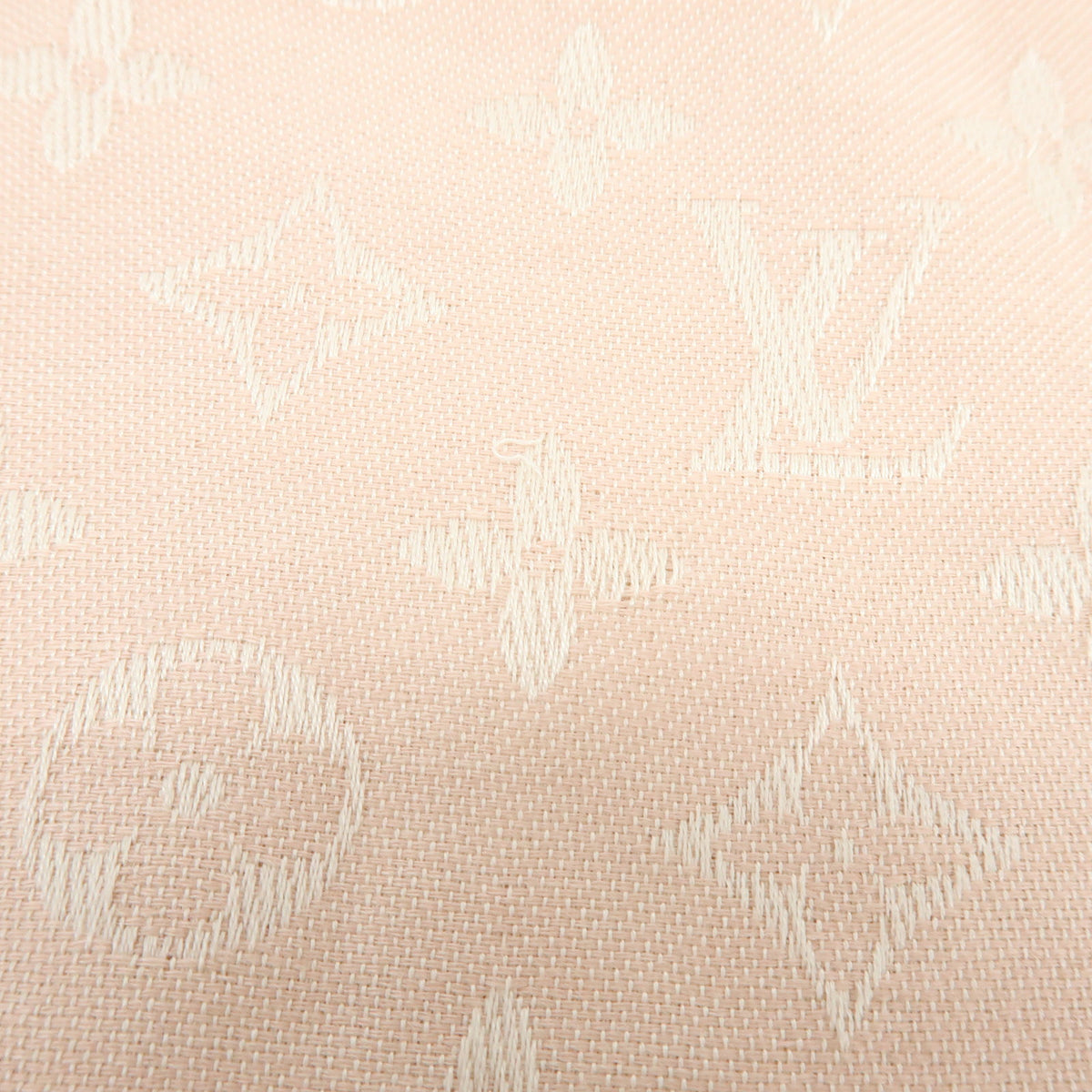 Louis Vuitton Monogram Silk Wool Scarf Rose Poudre 401910