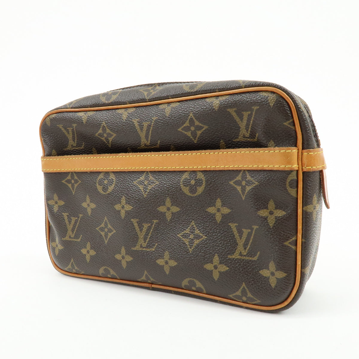 Louis Vuitton Monogram Compiegne 23 Pouch Clutch Bag Brown M51847