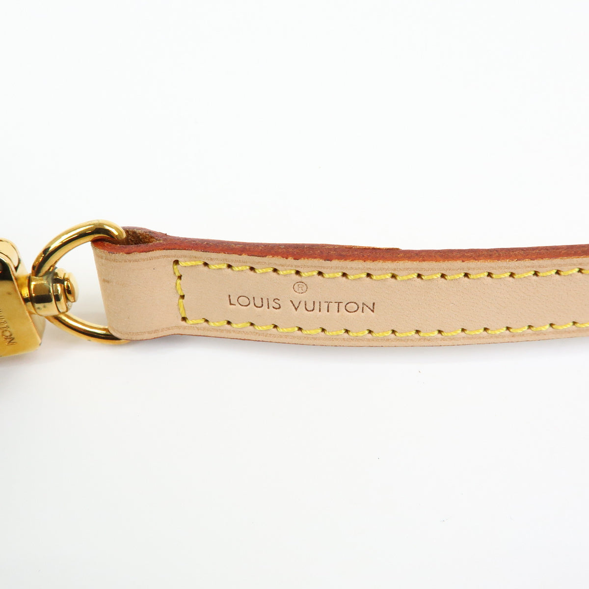 Louis Vuitton Leather Shoulder Strap 120cm 1.6cm Natrual J00144