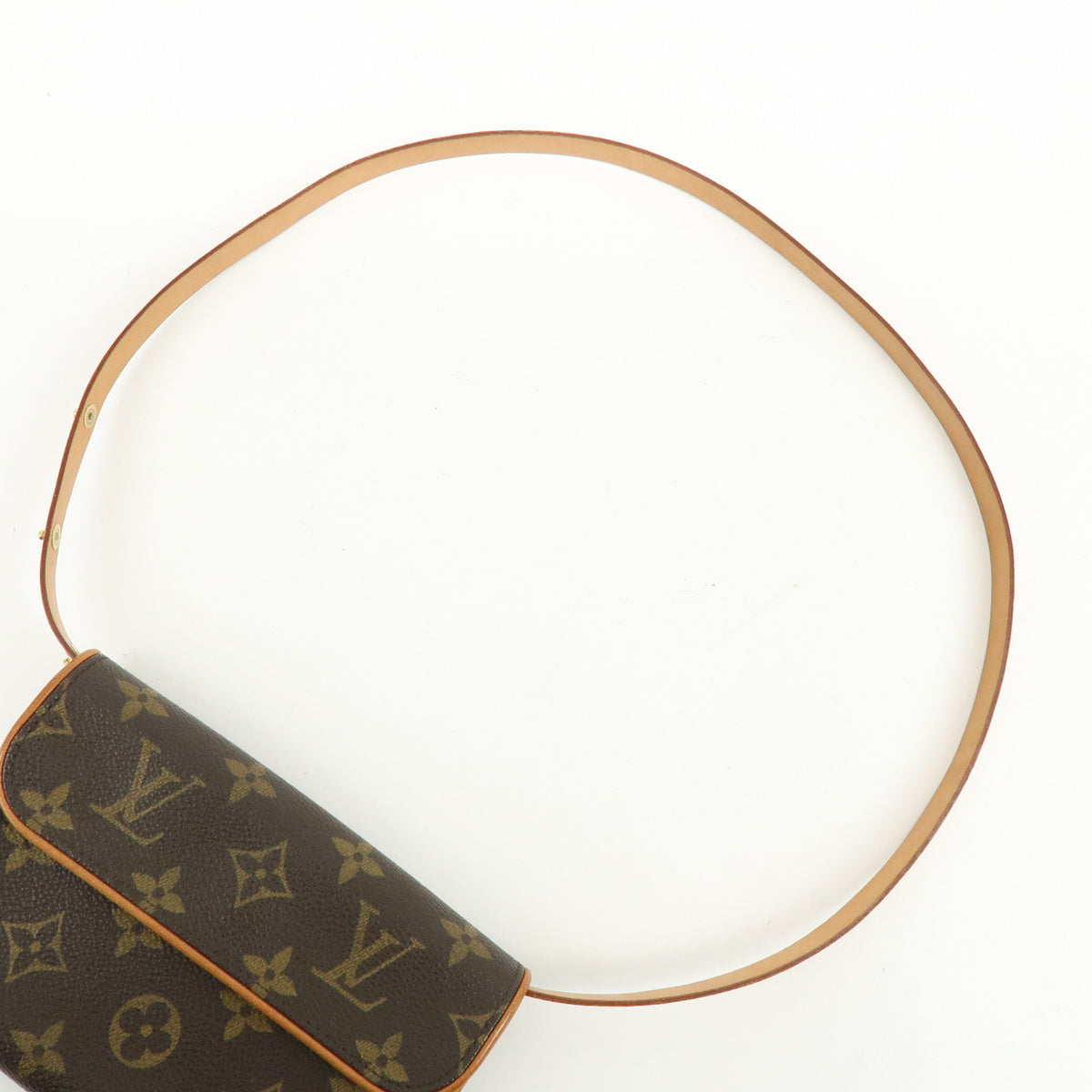 Louis Vuitton Monogram Pochette Florentine Waist Bag Belt XS M51855