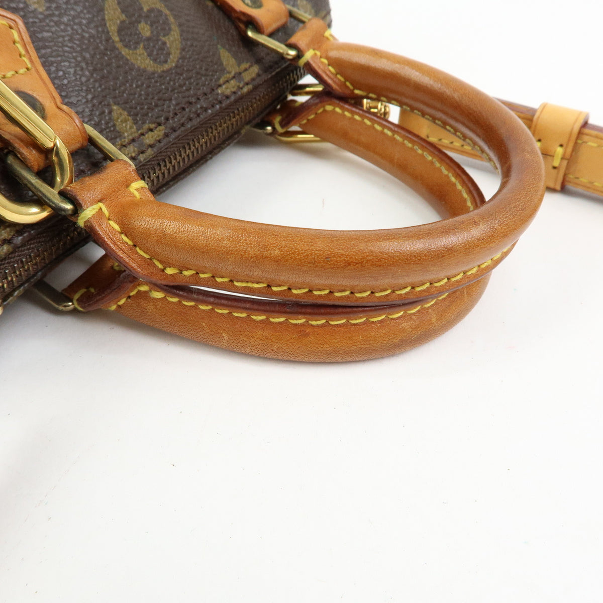 Louis Vuitton Monogram Mini Speedy Hand Bag & Strap M41534 J00142 Lot