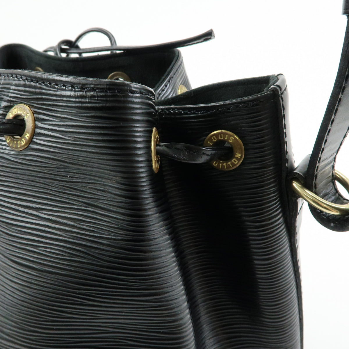 Louis Vuitton Epi Petit Noe Leather Shoulder Bag Noir Black M59012