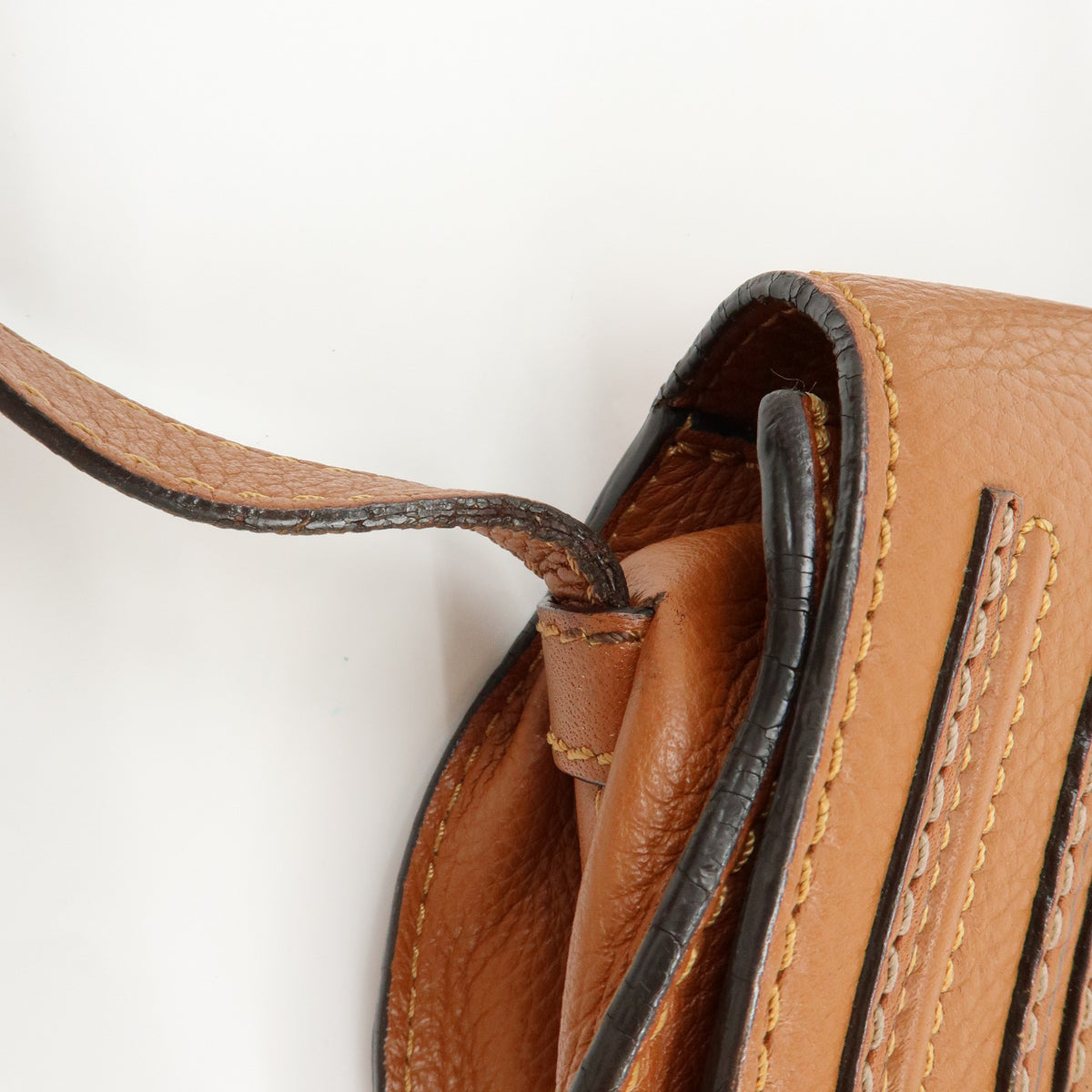 Chloe Mercy Leather Shoulder Bag Crossbody Bag Brown