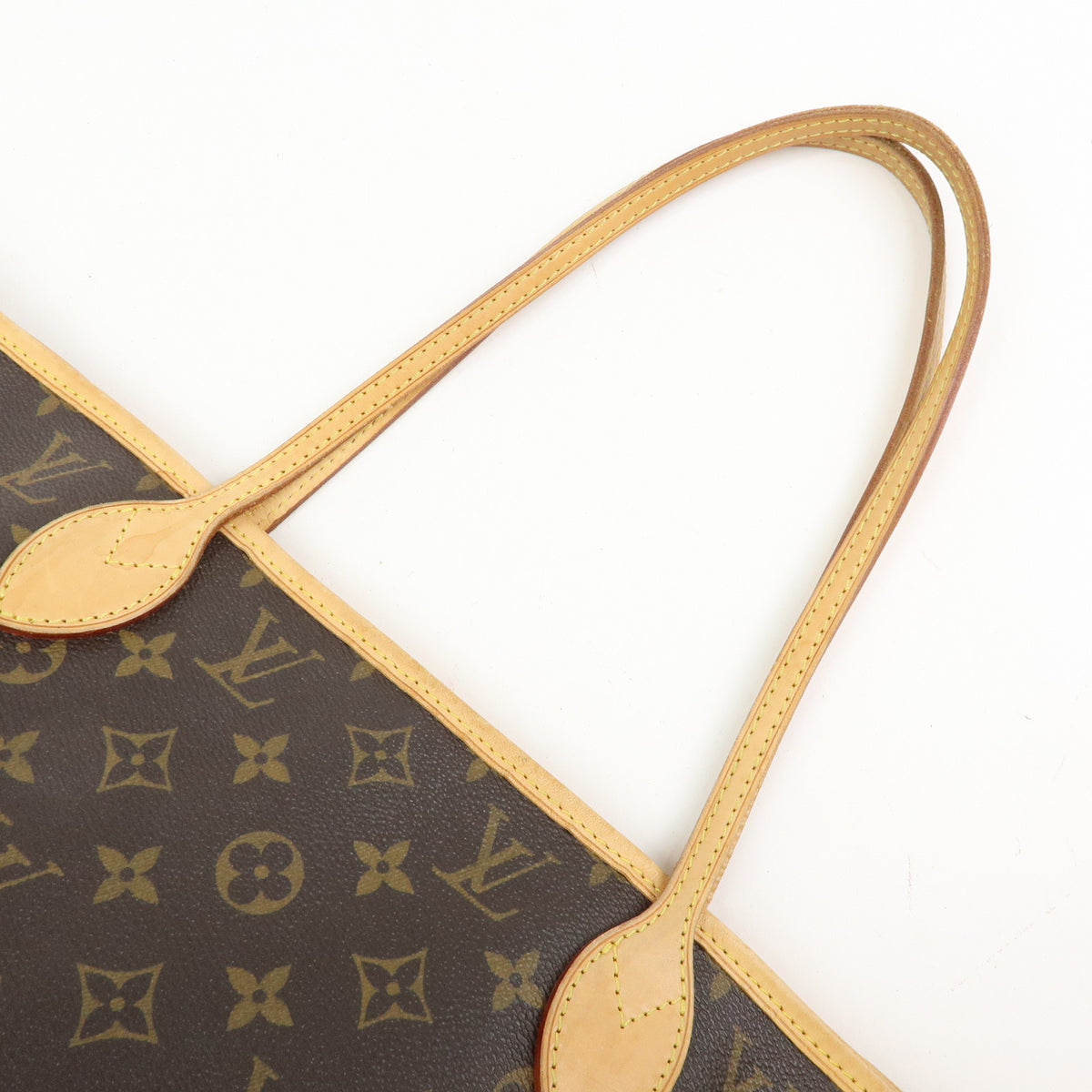 Louis Vuitton Monogram Neverfull MM Tote Shoulder Bag Brown M40156