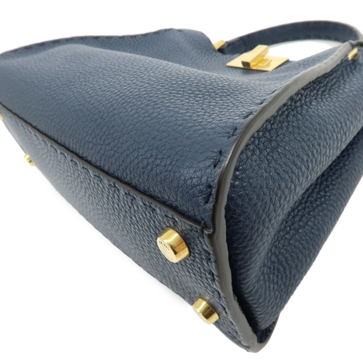 FENDI Peekaboo Selleria Iconic Essentially Leather 2Way Hand Bag 8BN302