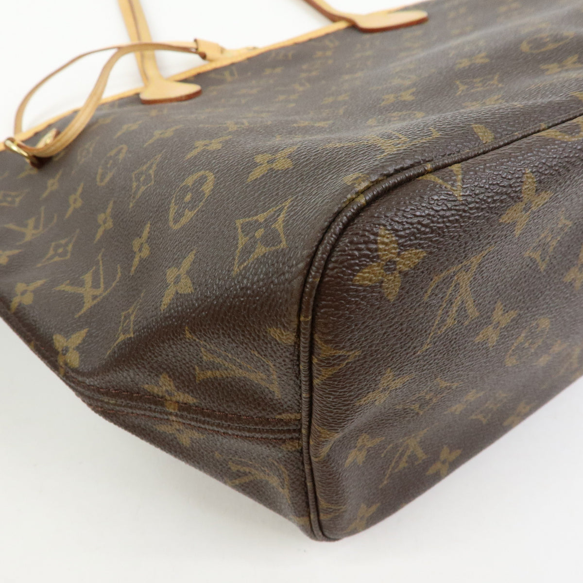 Louis Vuitton Monogram Neverfull MM Tote Shoulder Bag Brown M40156