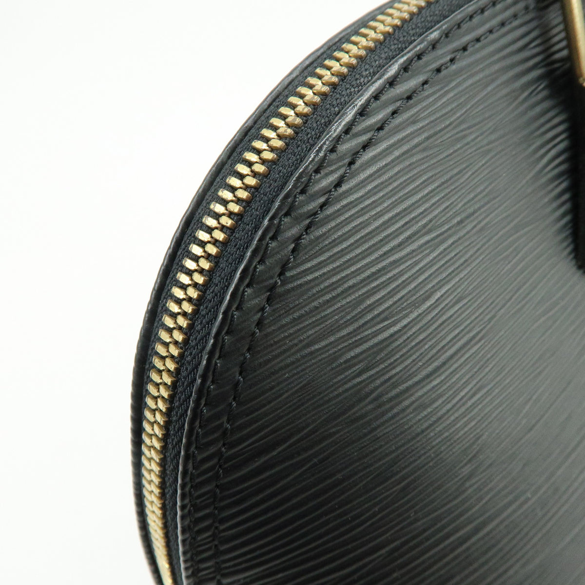 Louis Vuitton Epi Alma PM Leather Hand Bag Noir Black M52142