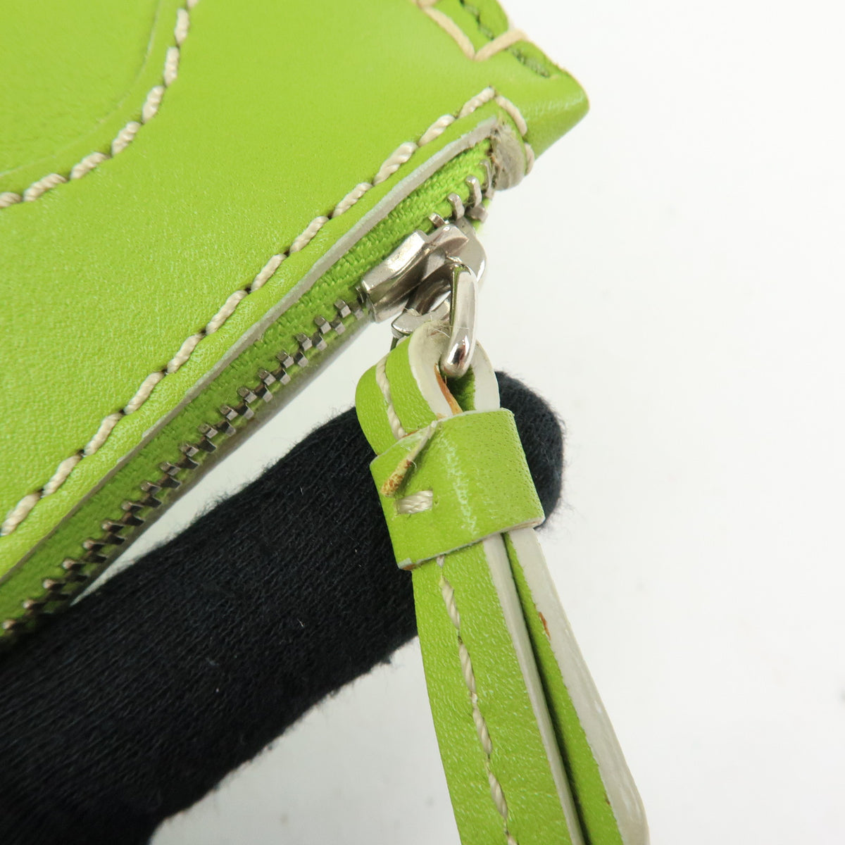 TOD'S Leather Shoulder Bag Hand Bag Light Green