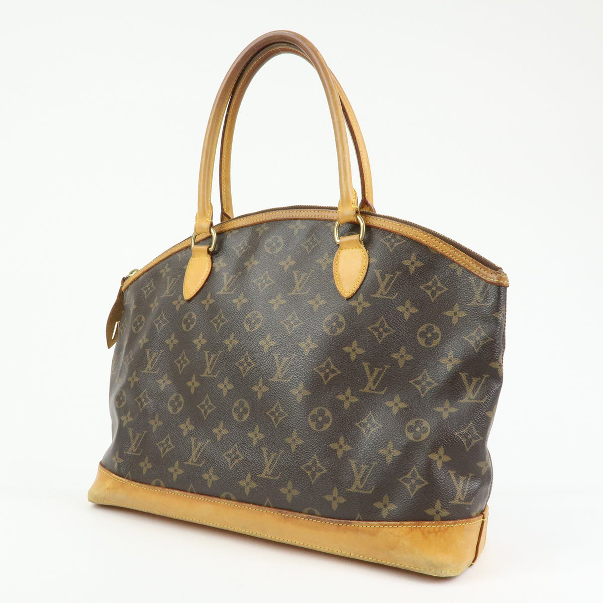 Louis Vuitton Monogram Lockit Horizontal Shoulder Bag Brown M40104