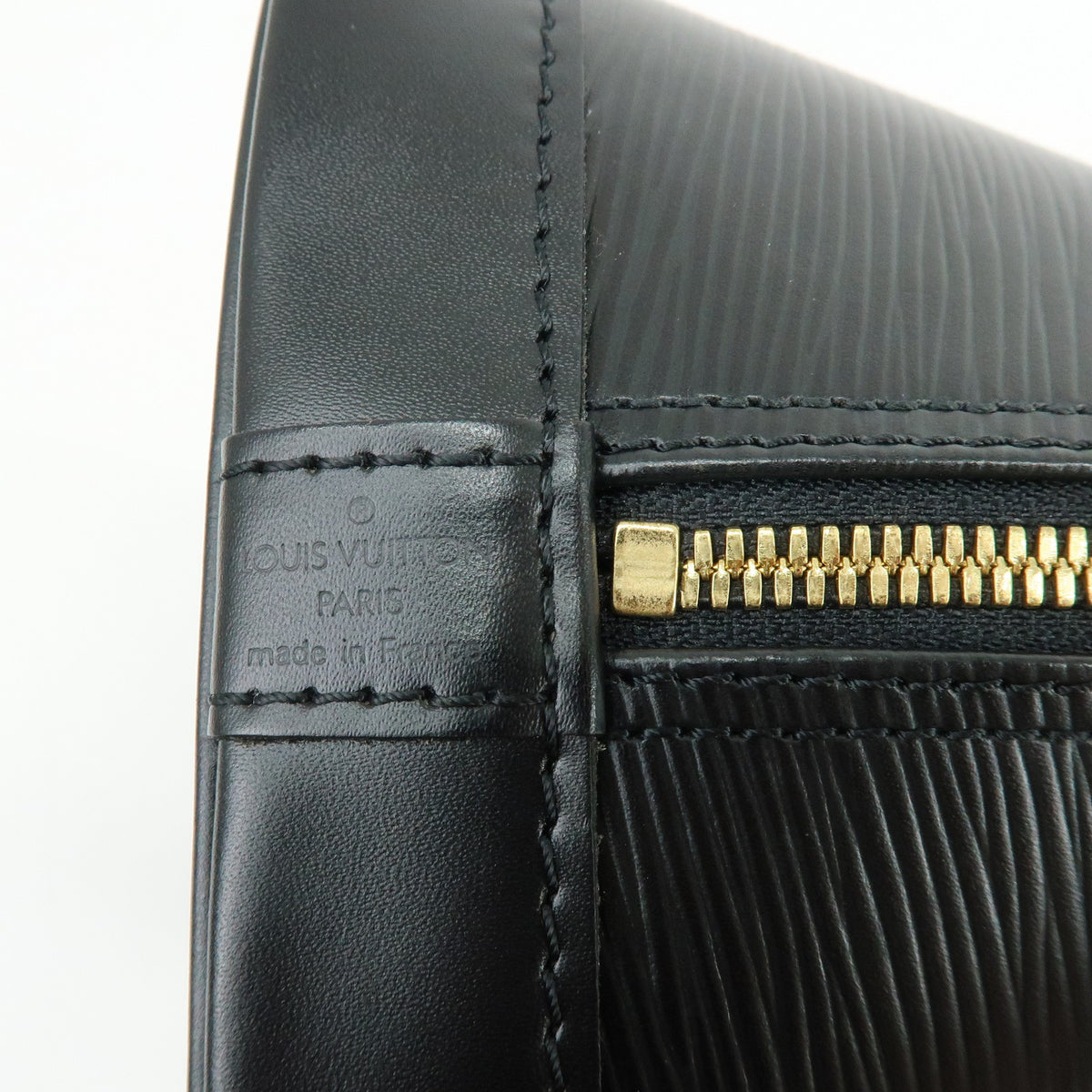 Louis Vuitton Epi Alma Leather Hand Bag Noir Black M52142