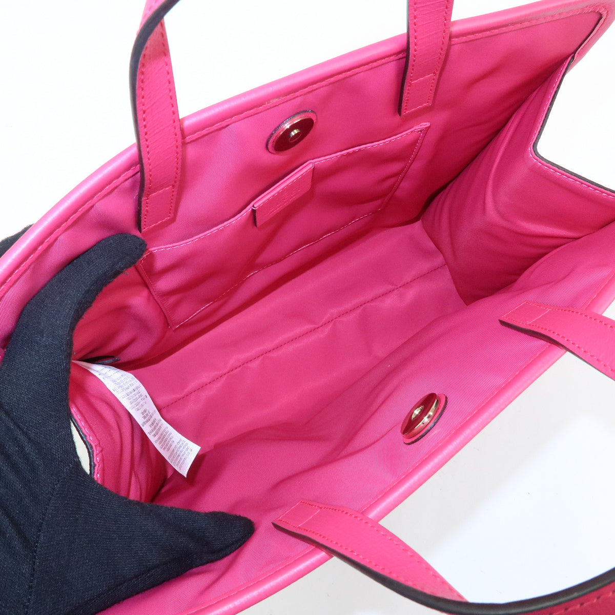 GUCCI Childrens GG Supreme Leather Tote Bag Hand Bag Beige Pink 605614