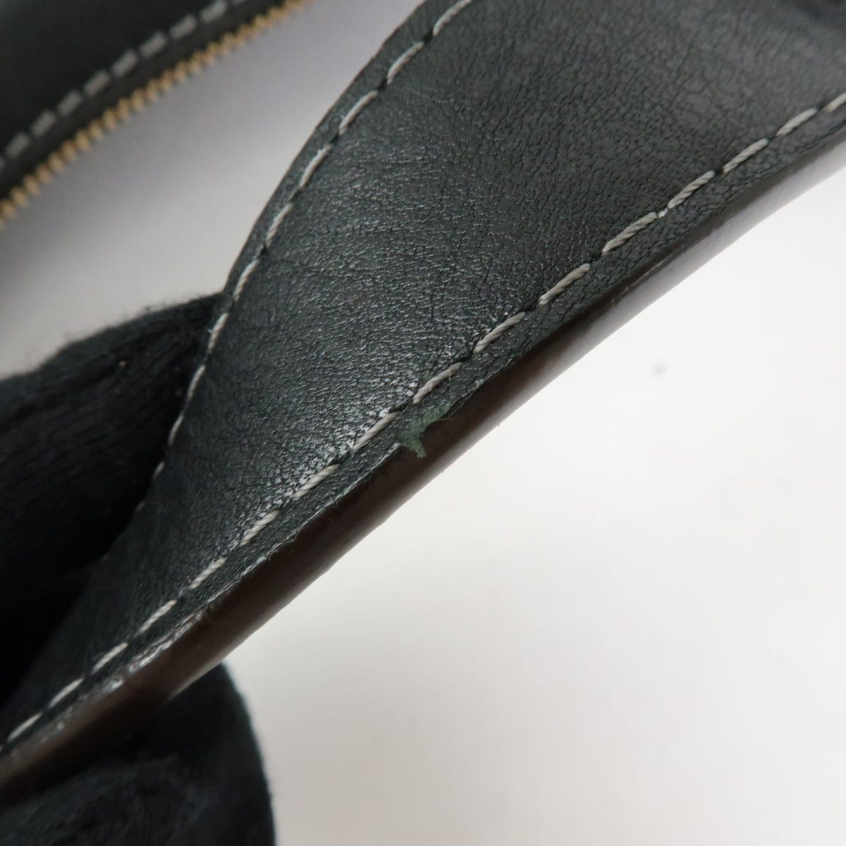LOEWE Logo Leather Shoulder Bag Hand Bag Black