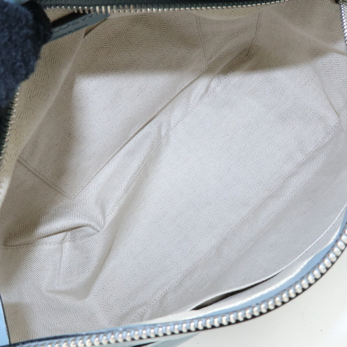 LOEWE Anagram Puzzle Leather 2Way Bag Hand Bag Shoulder Bag Light Blue