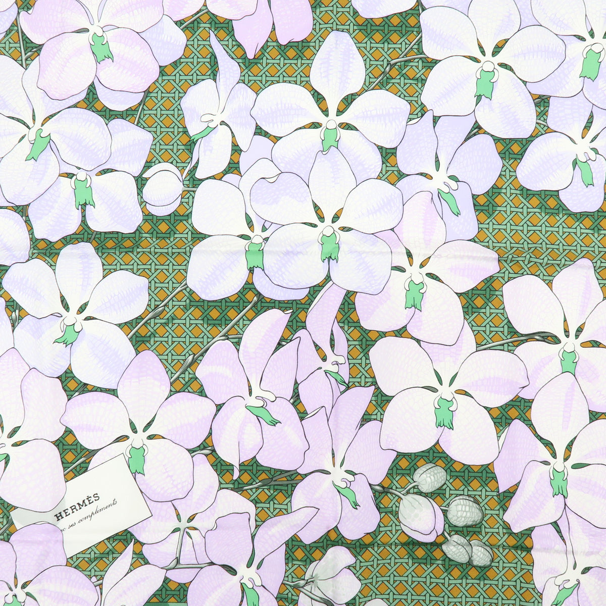 HERMES Carre 90 Lot of 2 Silk 100% Scarf Touvenirs Asie BRIDES de GALA