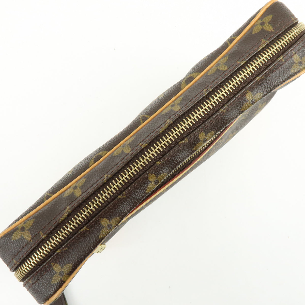 Louis Vuitton Monogram Marly Dragonne GM Clutch Bag Brown M51825