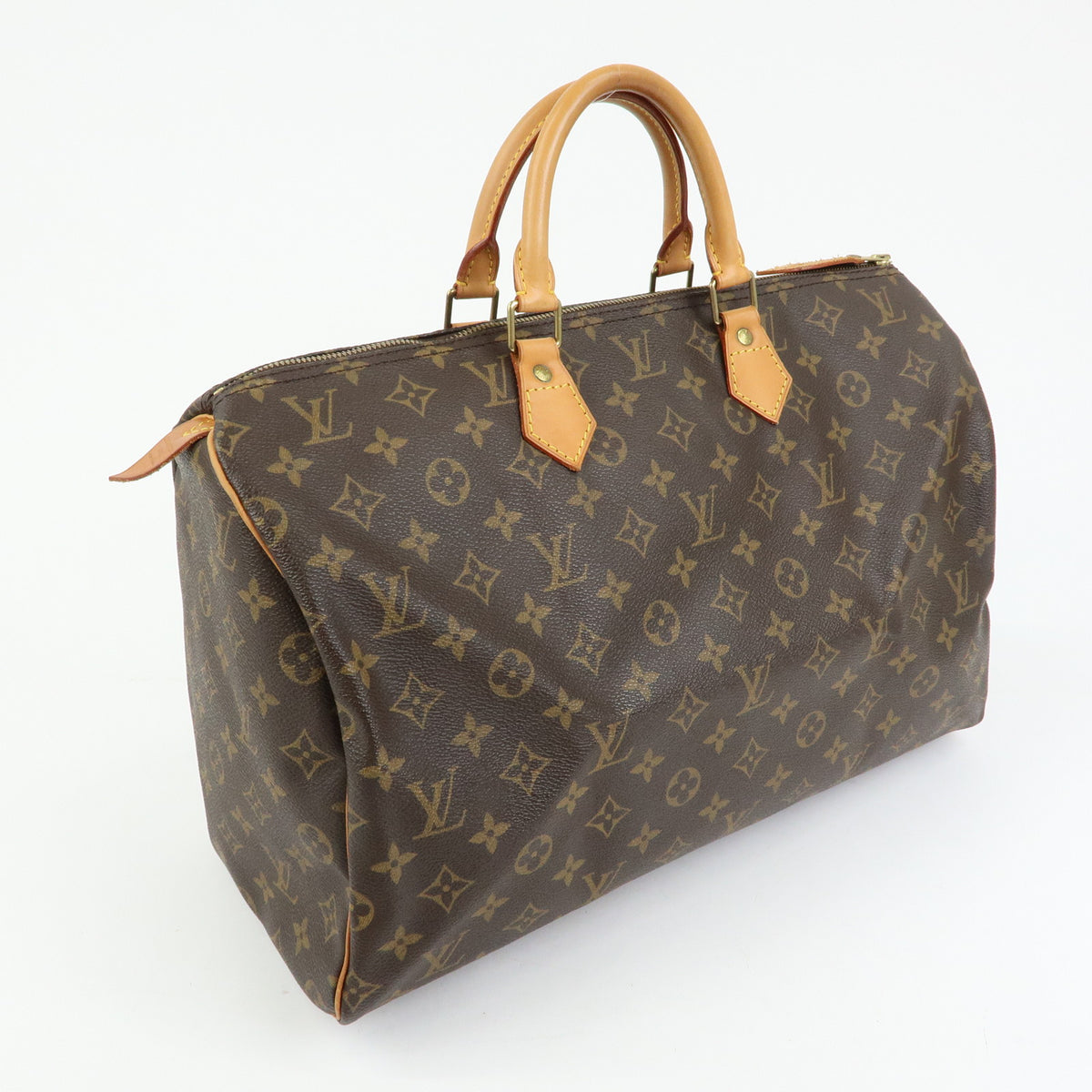 Louis Vuitton Monogram Speedy 40 Hand Bag Boston Bag Brown M41522