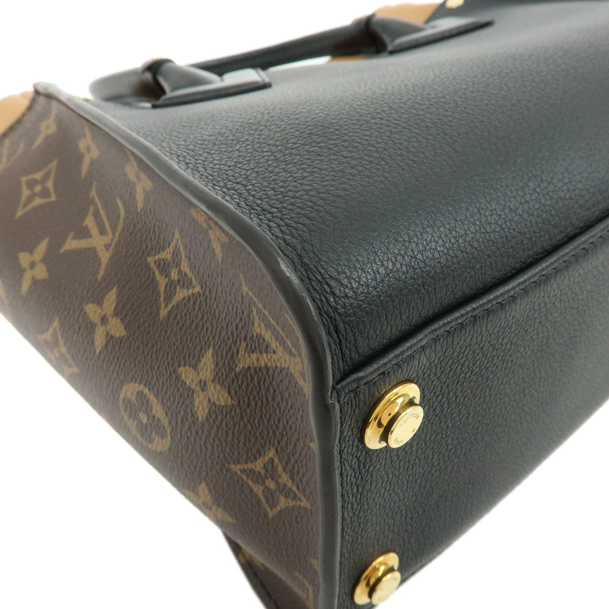 Louis Vuitton Monogram On My Side MM 2Way Bag Noir Brown M53823