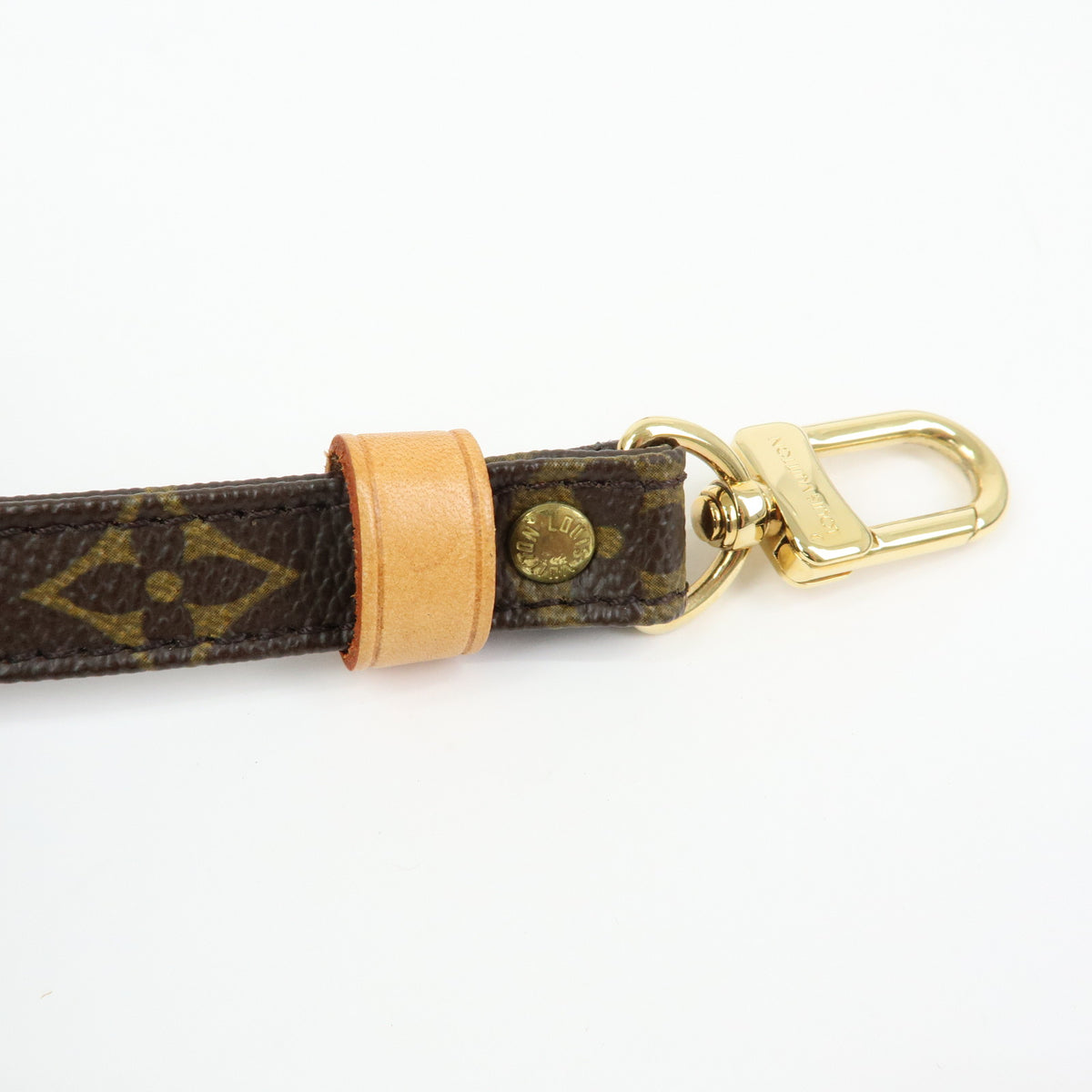 Louis Vuitton Monogram Adjustable Shoulder Strap Brown 120cm J52315