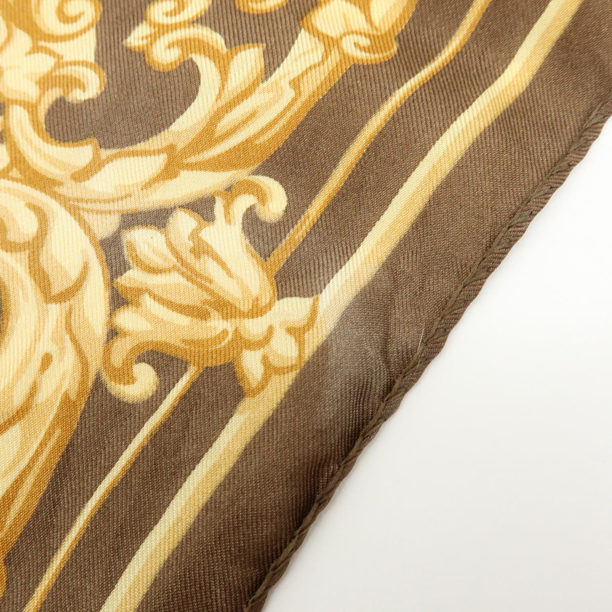FENDI ETRO Lot of 2 Zucca Pequin Paisley Wool Silk Scarf Stawl