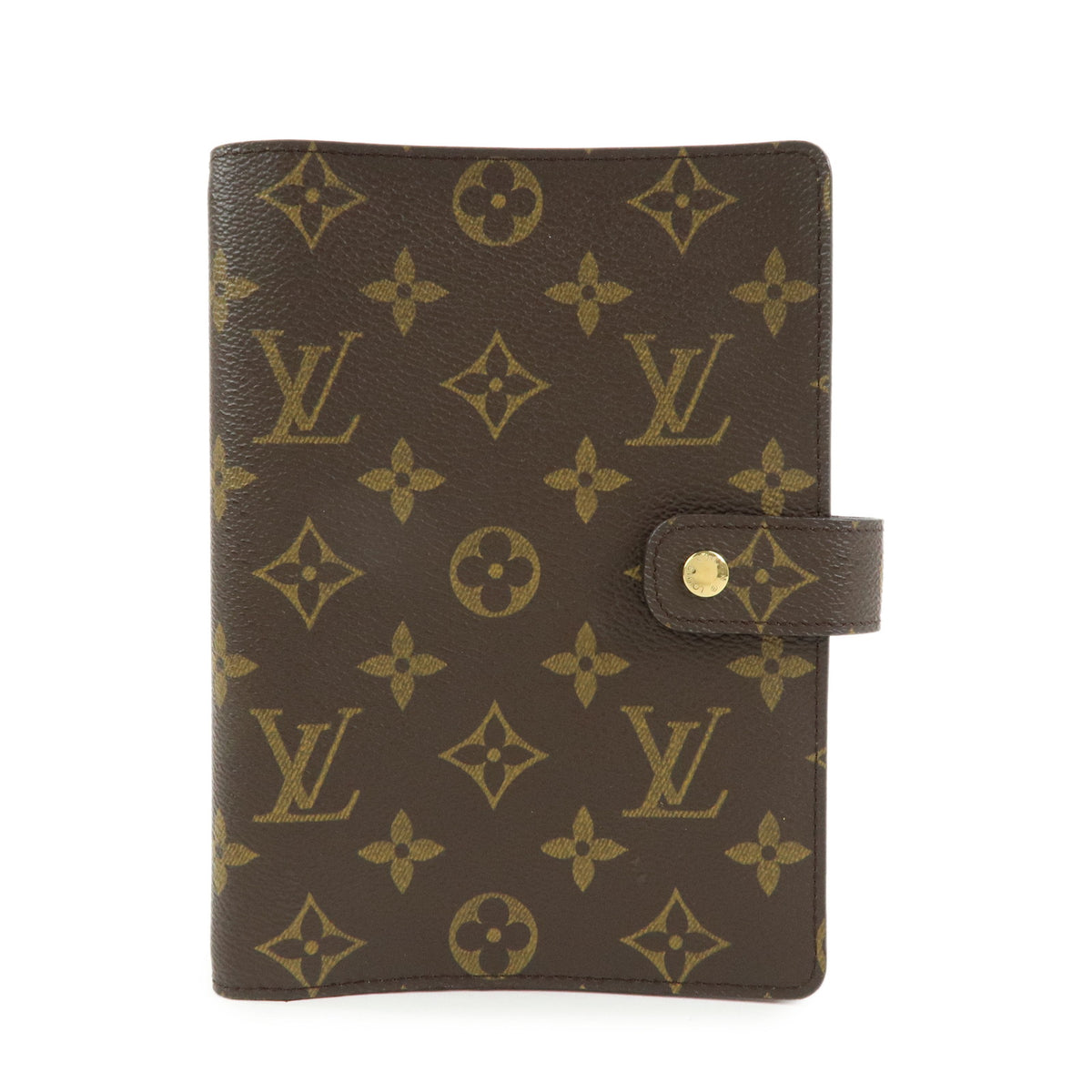 Louis Vuitton Monogram Agenda MM Planner Cover Brown R20105
