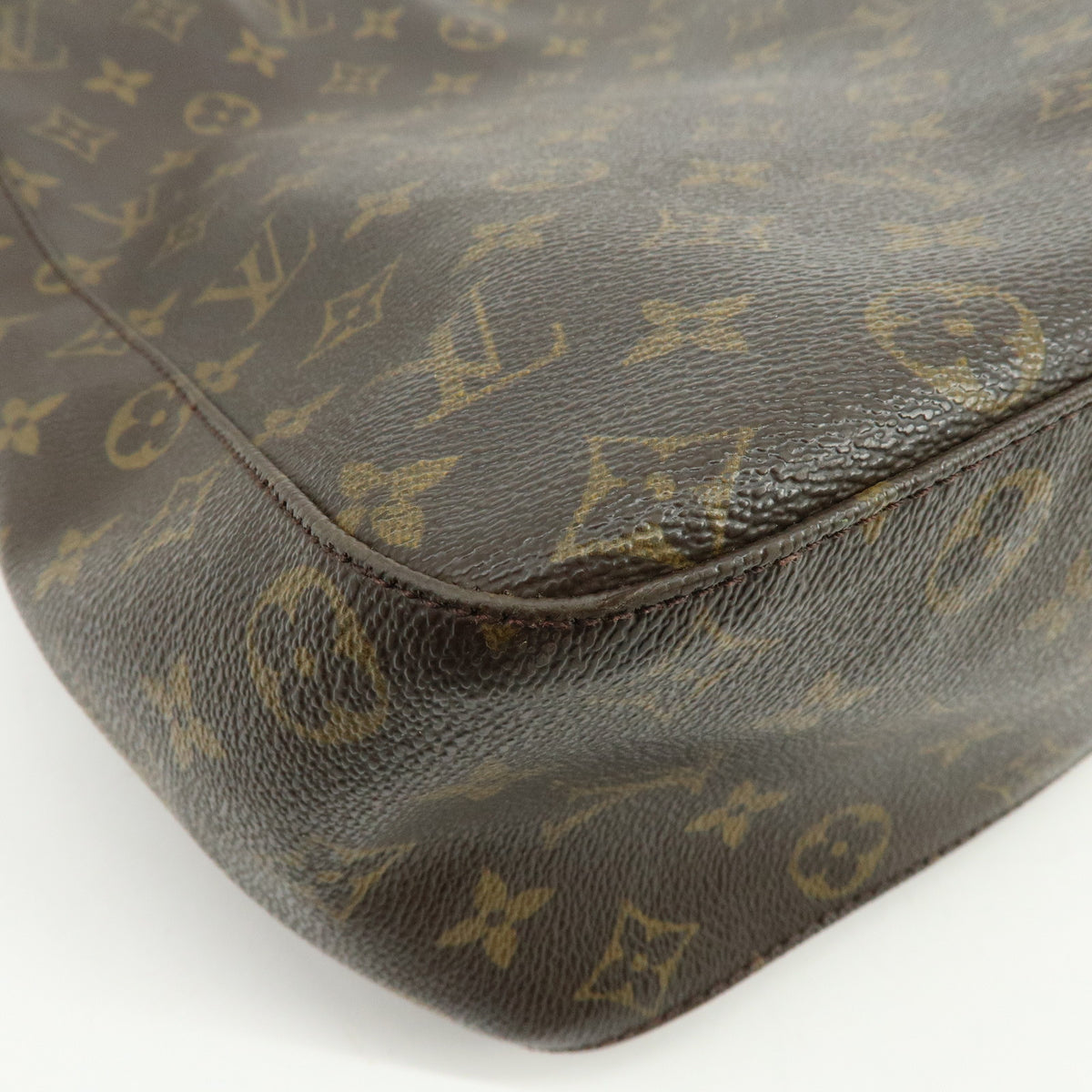 Louis Vuitton Monogram Looping GM Shoulder Bag Brown M51145