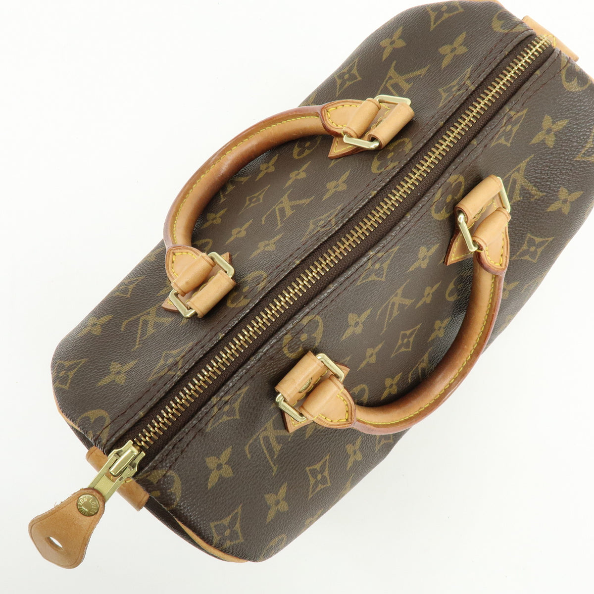 Louis Vuitton Monogram Speedy 25 Boston Bag Hand Bag Brown M41528